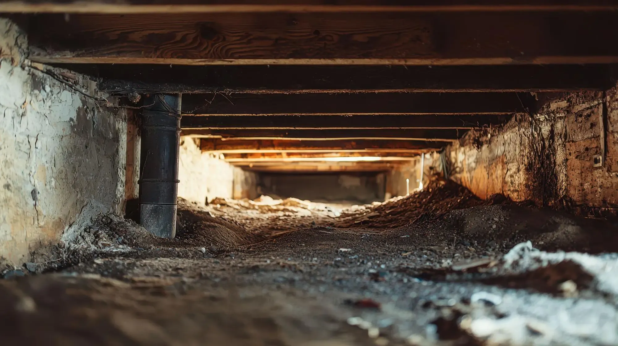 Crawlspace Vapor Barrier Installation